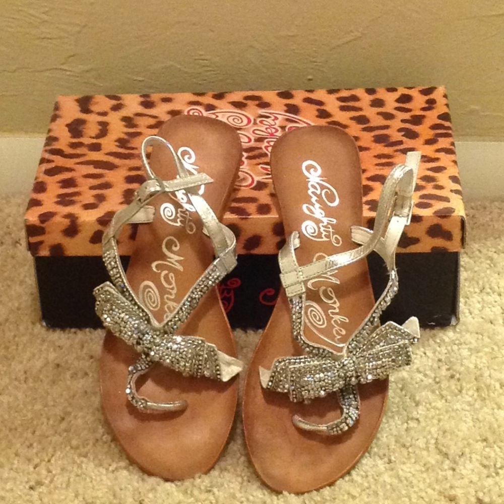 Naughty Monkey Jeweled Delight Sandals